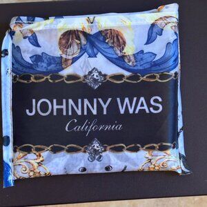 Johnny Was Blue Nylon Reusable Tote Bag